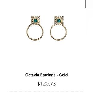 Gold and turquoise earrings from Meme‎ London